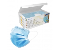Masque Chirurgical 3 plis - Type IIR - Bleu - Boîte de 50 - JSE MEDICAL