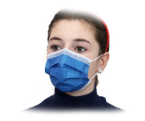 Masque chirurgical 3 plis - Type IIR - Enfant - Blue Jean - Sachet de 10