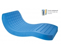 Matelas Anti-Escarres - Viscoélastique - avec Housse Intégrale Polymaille - Viscoflex Monobloc - Compressé Carton - SYSTAM