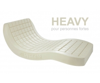 Matelas Anti-Escarres - Viscoélastique - Largeur 120cm - avec Housse Intégrale Polymaille - Viscoflex Monobloc Heavy - Compressé Carton - SYSTAM