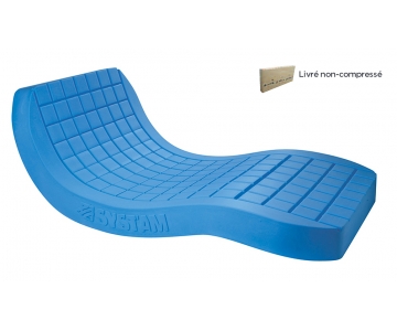 Matelas Anti-Escarres pour Enfants - Viscoélastique - avec Housse Intégrale Polymaille - Viscoflex Monobloc Kid - SYSTAM