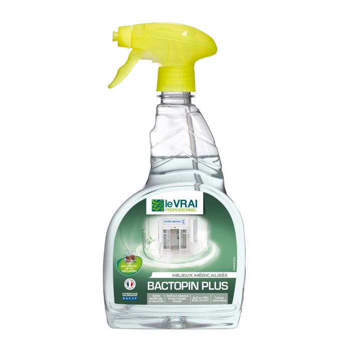 Détergent désinfectant - BactoPin Plus - Spray 750ml - LE VRAI PROFESSIONNEL  - Liquides et Gels - Univers Santé