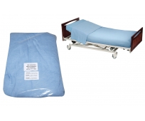 Pack de 3 Draps - pour Lit 90 cm - Bleu - PHARMAOUEST