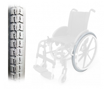 Pneu Arrière - 24" x 1.3/8 Cranté Large - Fauteuil Roulant Manuel  - INVACARE