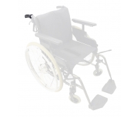 Repose-jambe et pied Gauche articulée BZ8 Noir pour fauteuil roulant  Vermeiren D200 ou V300