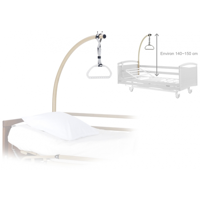 Potence de Lit 2.0 - RAL 1015 - Beige - HMS-VILGO - Lits Médicaux