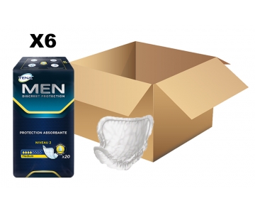 TENA Men - Niveau 2 - Medium - x20 - Carton de 6 paquets