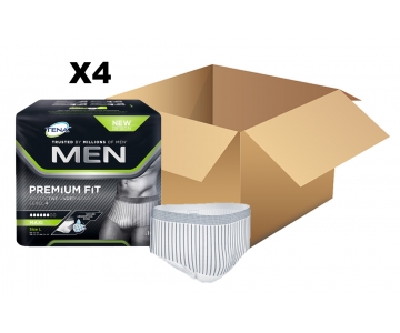 TENA Men - Niveau 4 - Premium Fit - Medium - x12 - Carton de 4 paquets