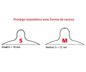 Protège-mamelons forme cerises  - Par 2 - MAMIVAC