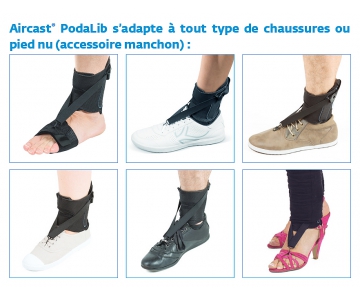 Releveur de Pied - PodaLib - Noir - AIRCAST