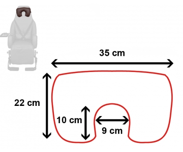 Appui tête pour Fauteuil à pousser - Mistral - Cacao - INNOV