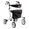 Rollator 4 Roues - Pliant et Leger - UltraLight Blanc - DRIVE