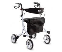 Rollator 4 Roues - Pliant et Leger - UltraLight Blanc - DRIVE