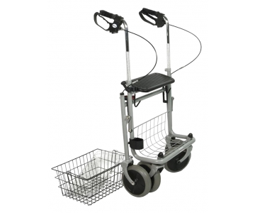 Rollator 4 Roues - Pliant - Cristallo gris - DRIVE