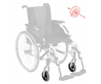 Roue Avant complète - A bandage -  Action 2NG ou 3NG - INVACARE