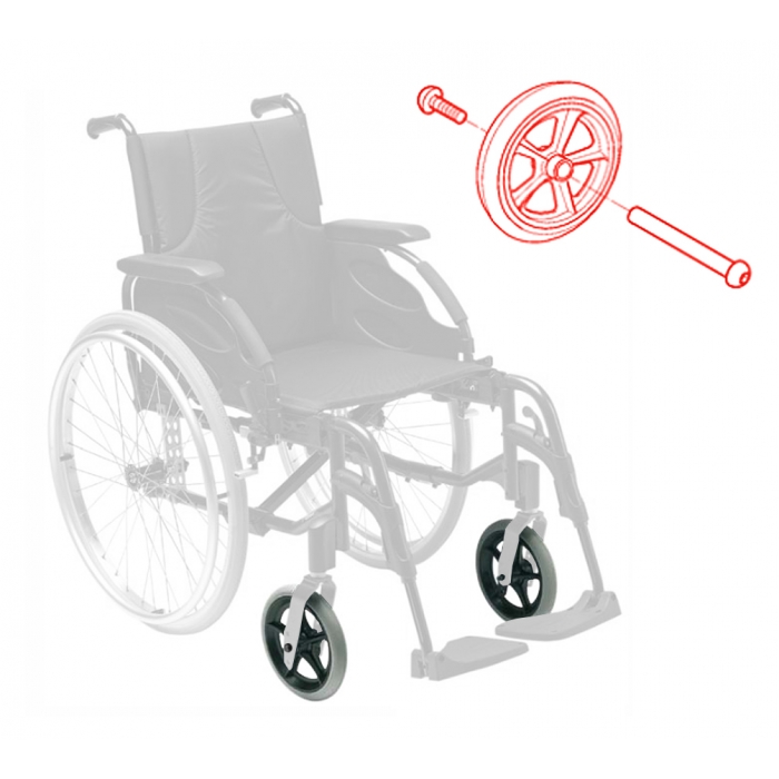 Roue Avant - Fauteuil Roulant Action 3NG - INVACARE - Accessoires