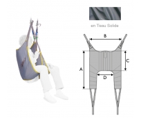 Sangle Universelle Standard - Lève-personne - Tissu - Solide - INVACARE