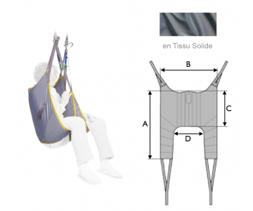 Sangle Universelle Standard - Lève-personne - Tissu - Solide - INVACARE