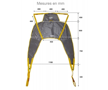 Sangle en U - Confort mousse - avec têtière - HMS-VILGO