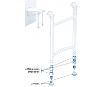 Set Rehausseur pour Siège de Douche Mural Sansibar - INVACARE