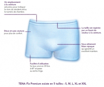 TENA Fix - Slip de Maintien Premium - Taille XL - Paquet de 5