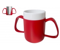 Tasse Isotherme avec 2 Anses - Rouge - Ego Easy