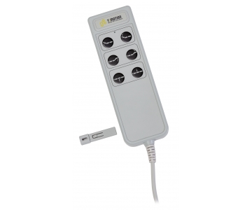 Télécommande TH2  6 boutons - avec clé de verrouillage IP54 - Lit médical AmpliPlus 3 fonctions - HERDEGEN