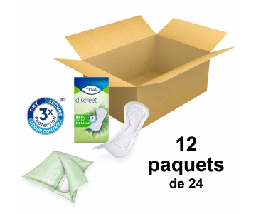 TENA Discreet - Normal - x24 - Carton de 12 paquets