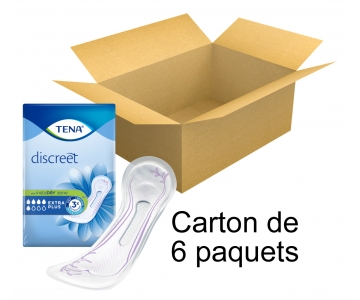 TENA Discreet - Extra Plus - x16 - Carton de 6 paquets