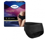 TENA Silhouette - Taille basse - Normal noir - Large - Paquet de 9