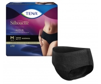 TENA Silhouette - Taille basse - Normal noir - Medium - Paquet de 10