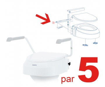 Vis latérale - pour Rehausse WC AT900 - Lot de 5 - INVACARE