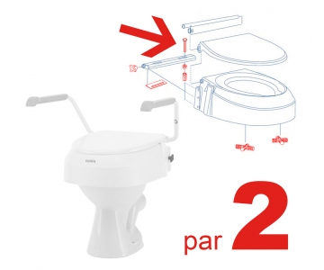 Kit vis serrage - Rehausse WC AT900 - par 2 - INVACARE