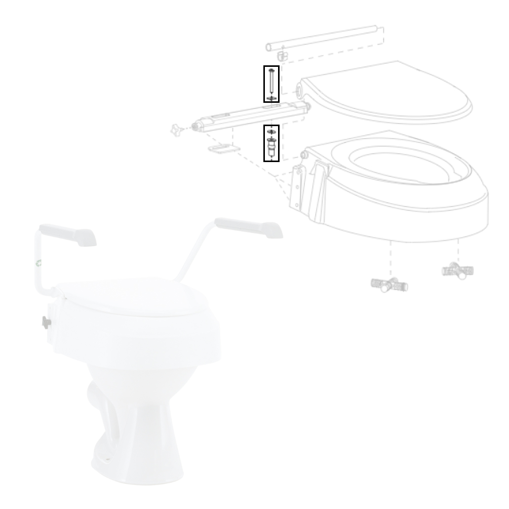 Kit de fixation cuvette WC AT900 - La Paire 