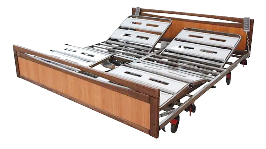 Lit électrique 2 places - Double sommier indépendant - Euro 3000 Harmonie Twice - Largeur 160 CM - 3 fonctions 