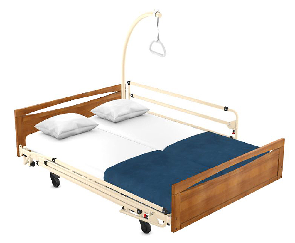 Lit électrique 2 places - Double sommier indépendant - Euro 3000 Harmonie Twice - Largeur 160 CM - 3 fonctions 