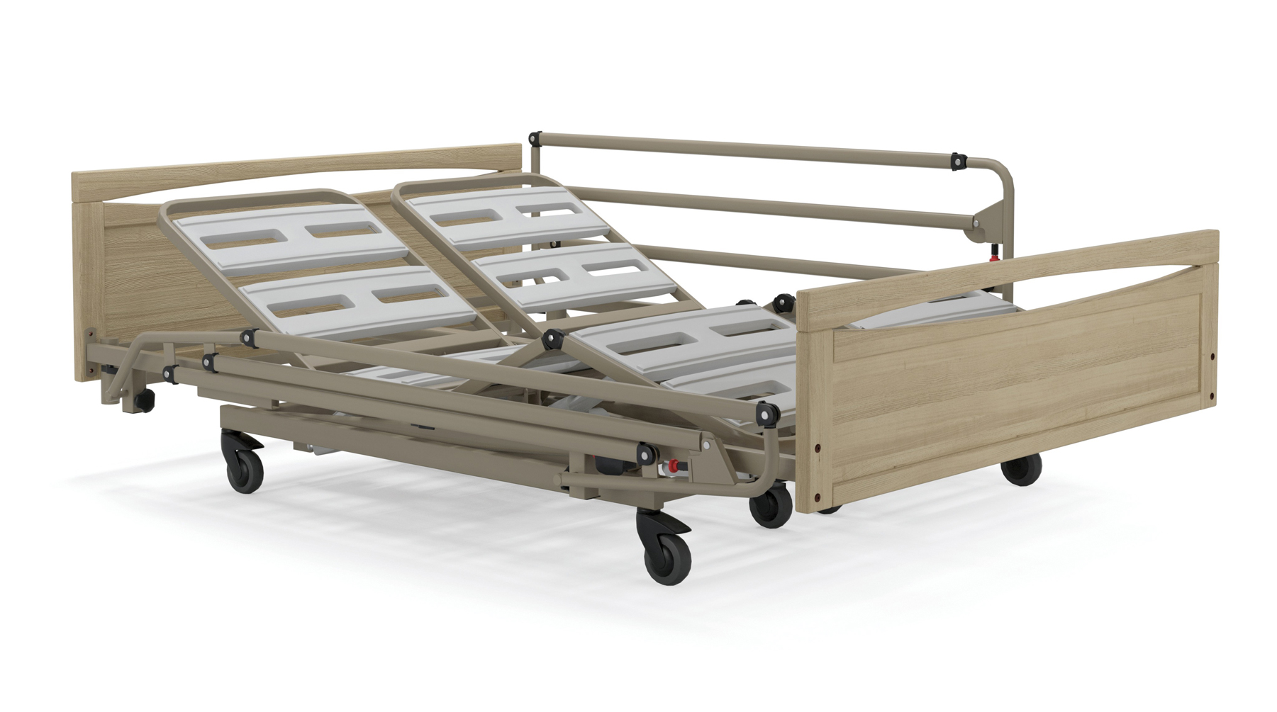 Lit électrique 2 places - Double sommier indépendant - Euro 3000 Harmonie Twice - Largeur 140 CM - 3 fonctions 