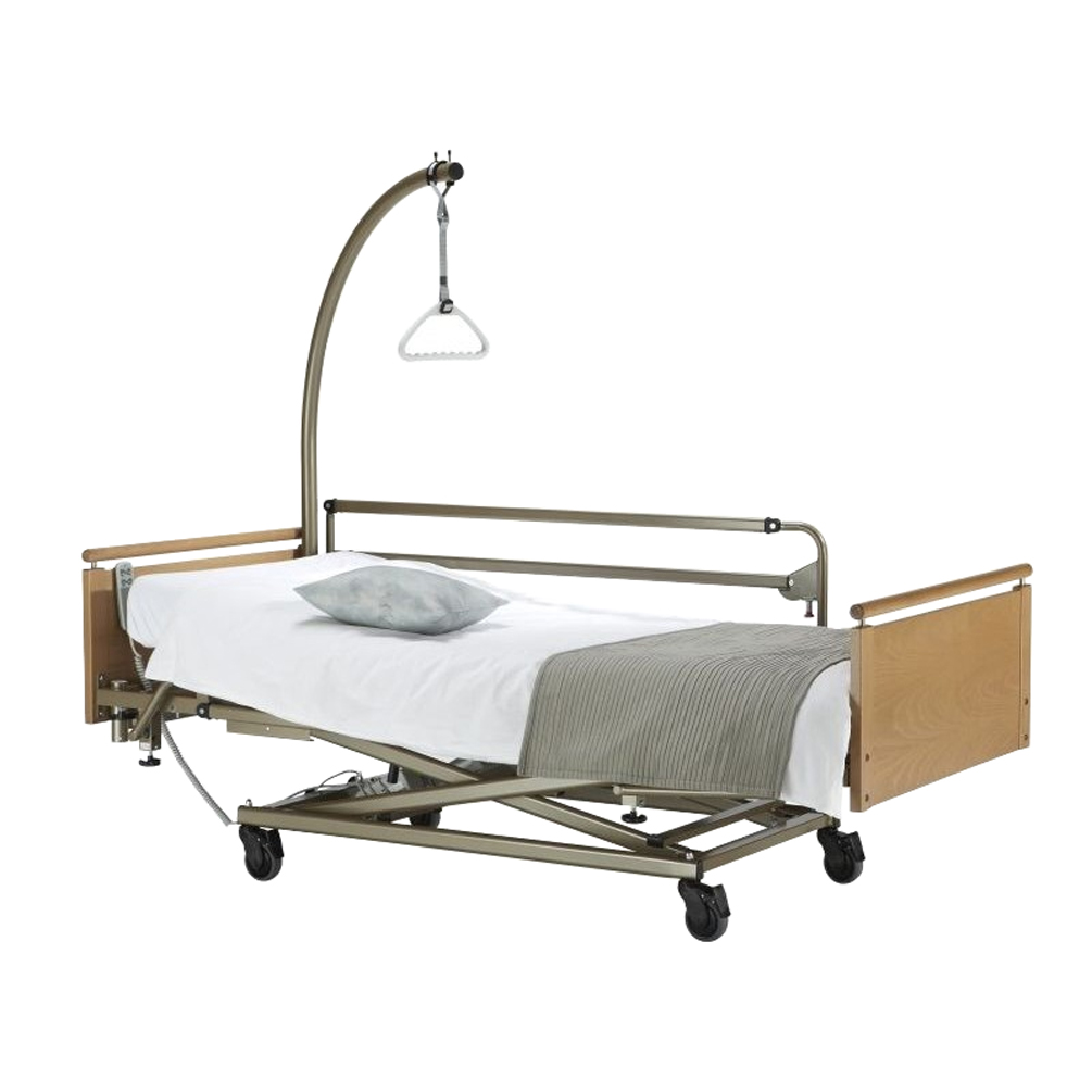 Lit électrique 1 place - Euro 3002 Bronze - 3 fonctions - Complet - Panneaux S'mod 