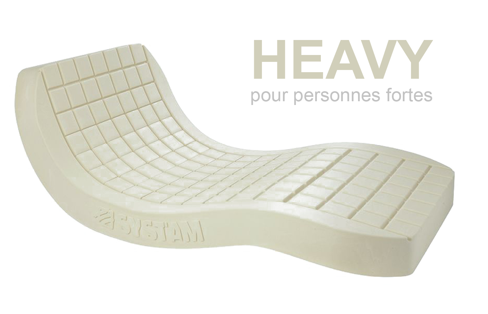 Matelas Anti-Escarres - Viscoélastique - Largeur 120cm - avec Housse Intégrale Polymaille - Viscoflex Monobloc Heavy - Compressé Carton 