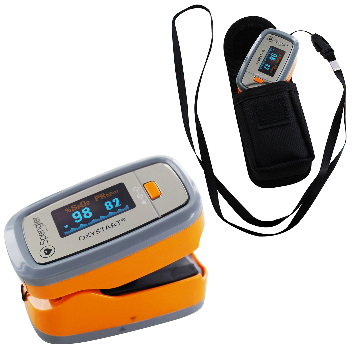 Oxymètre de Doigt - OxyStart - Orange 