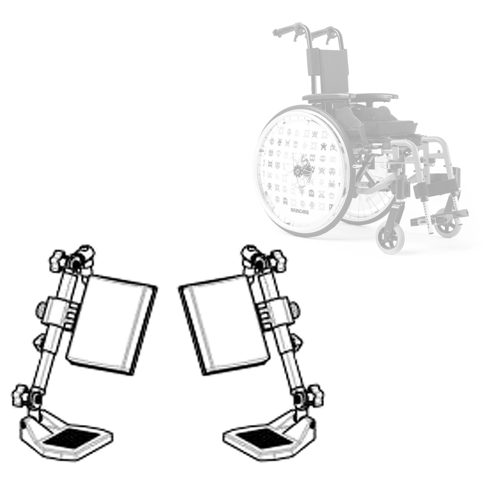 Pack 2 Repose-jambe - Fauteuil Roulant Manuel Action Junior 