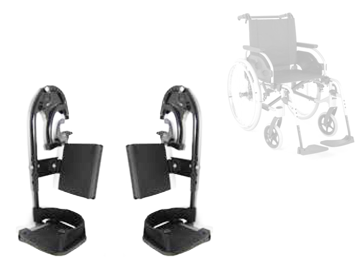 Reposes-Jambes Droit et Gauche - Fauteuil Roulant Action 2 