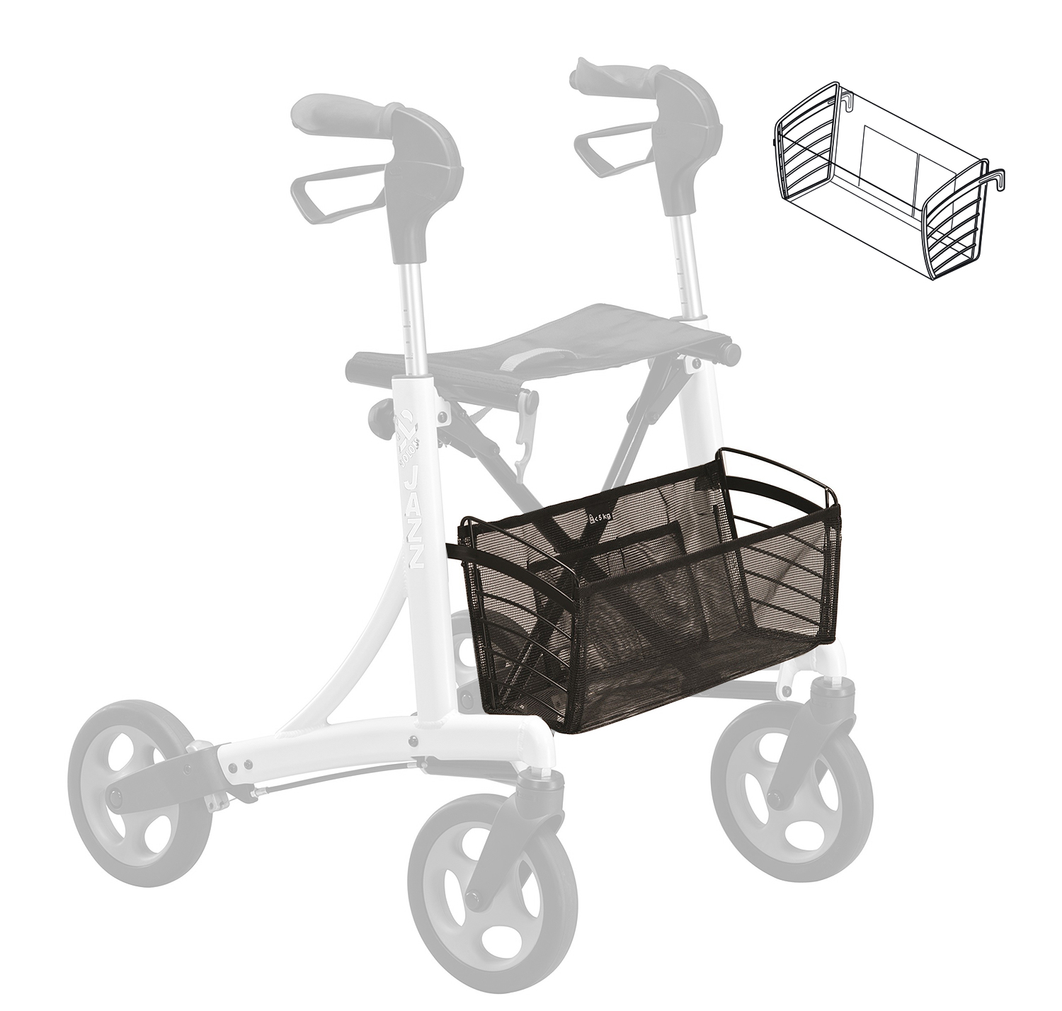 Panier souple pour Rollator Jazz 1 