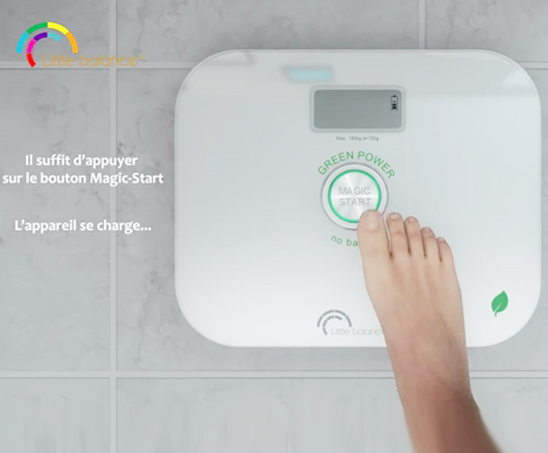 Pèse-Personne - Green Power - Blanc 