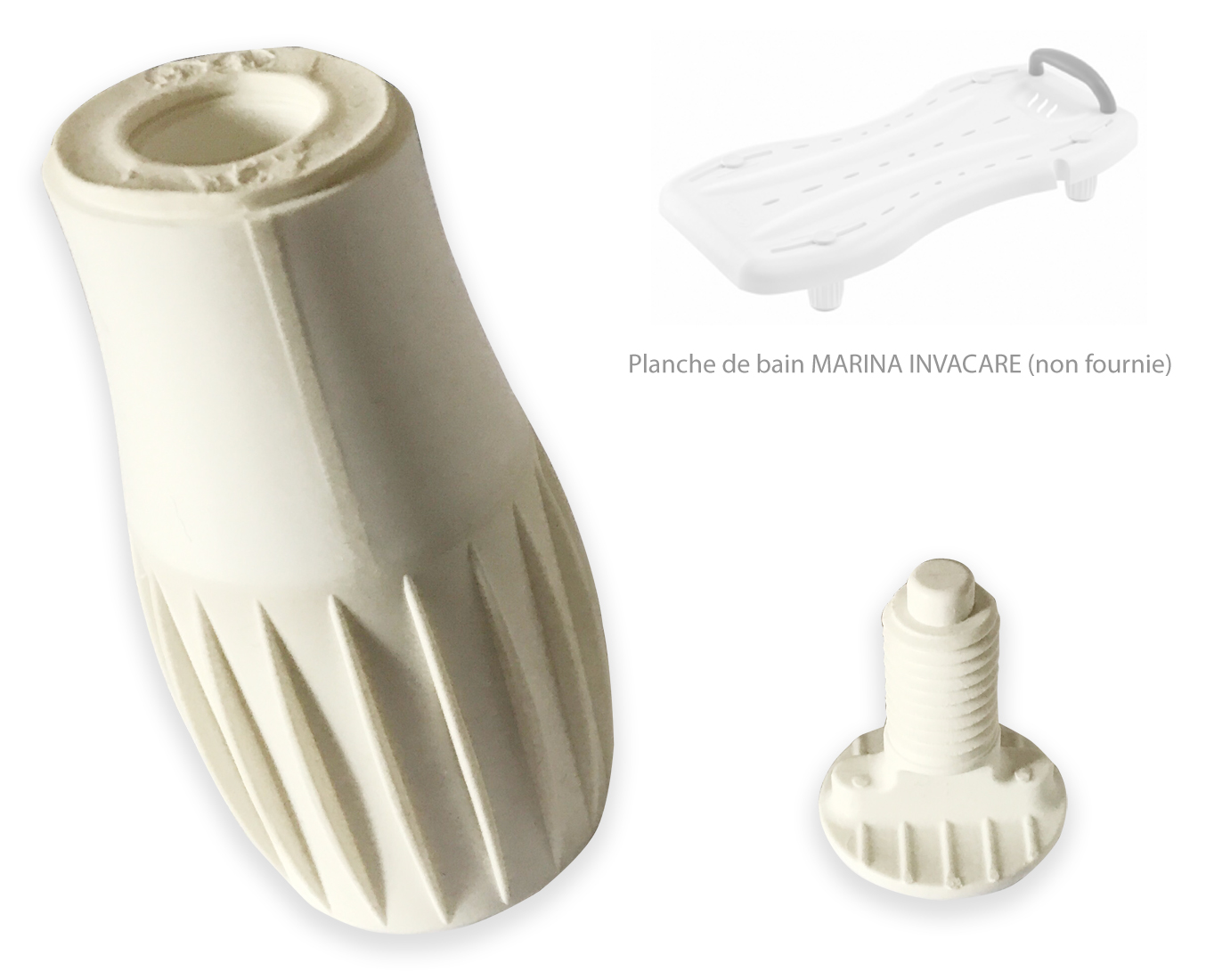 Pied de Remplacement avec Vis - Planche de Bain Marina H112 version de 2009 à 2011 - Marina H113 XL 