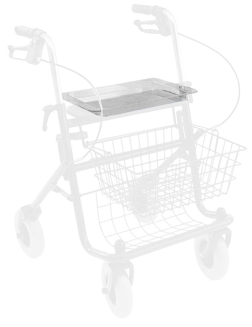 Plateau Transparent pour Rollator - Road Cristallo ou Migo 