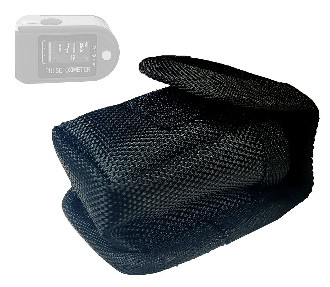 Pochette noir - pour oxymètre de doigt - VIROLIZER