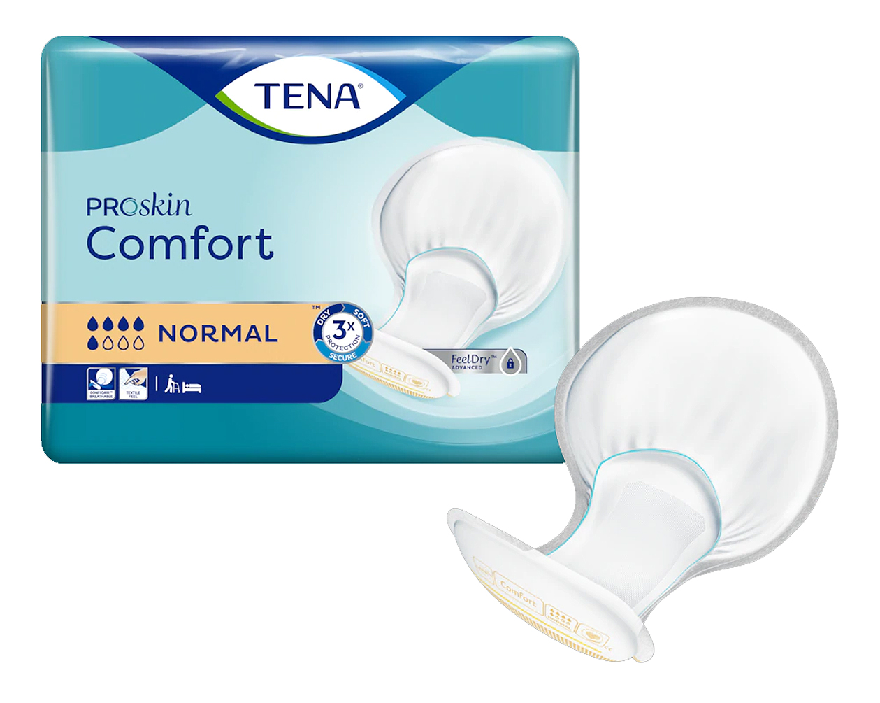 TENA Comfort Proskin - Protections Anatomiques - Normal - Paquet de 42