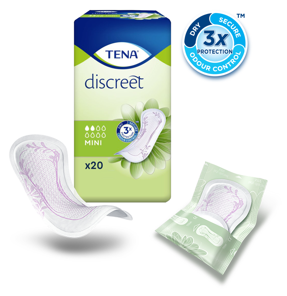 TENA Discreet - Mini - Paquet de 20