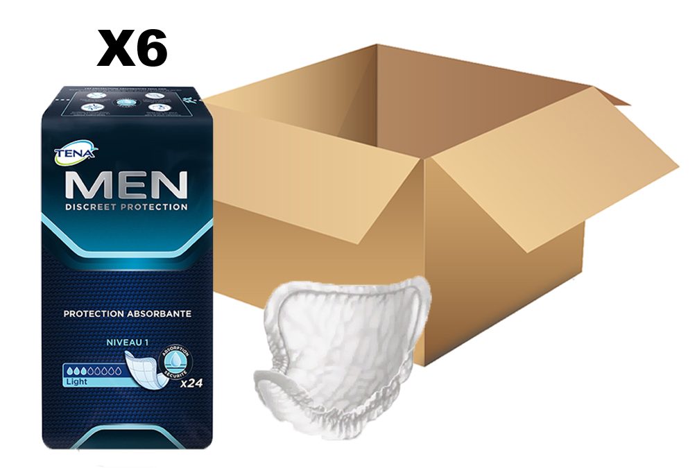 TENA Men - Niveau 1 - Light - x24 - Carton de 6 paquets